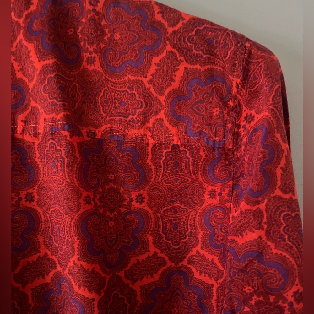 J.Crew silk blend bohemian button down fitted stylish top - Picture 5 of 5